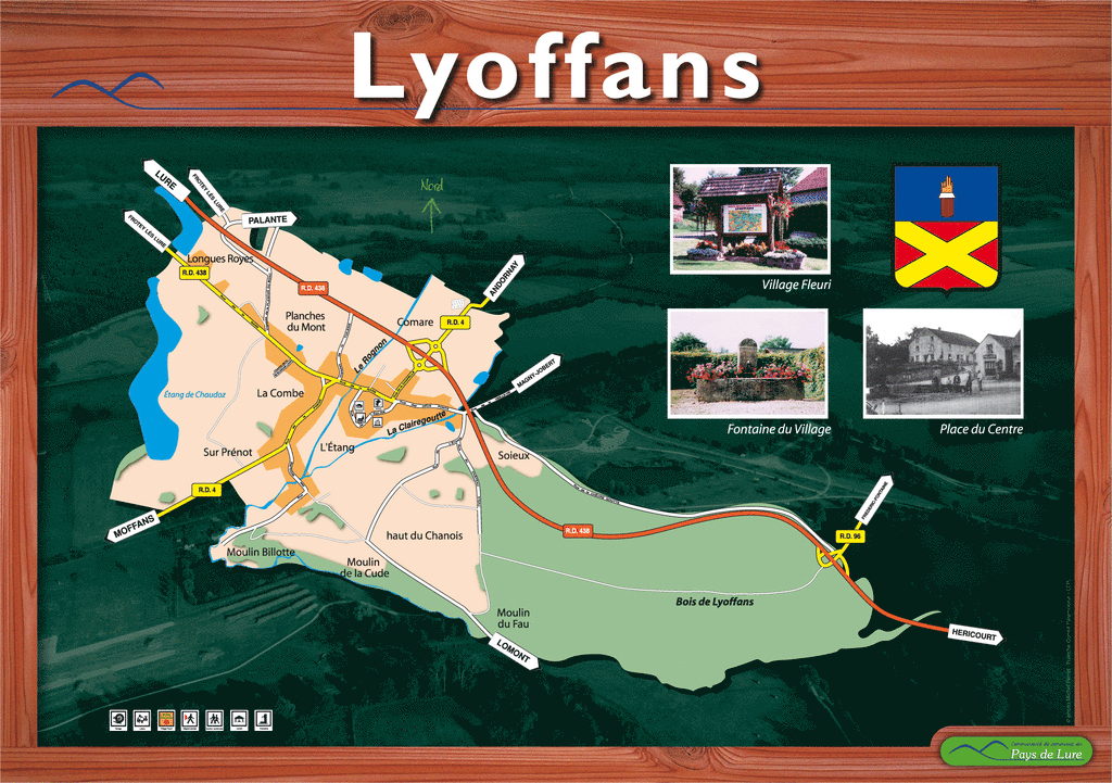 Plan et photos de Lyoffans